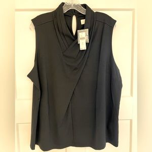 Elegant Black Sleeveless Blouse